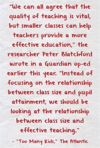 Quote Of The Day: “the relationship between class size and effective ...