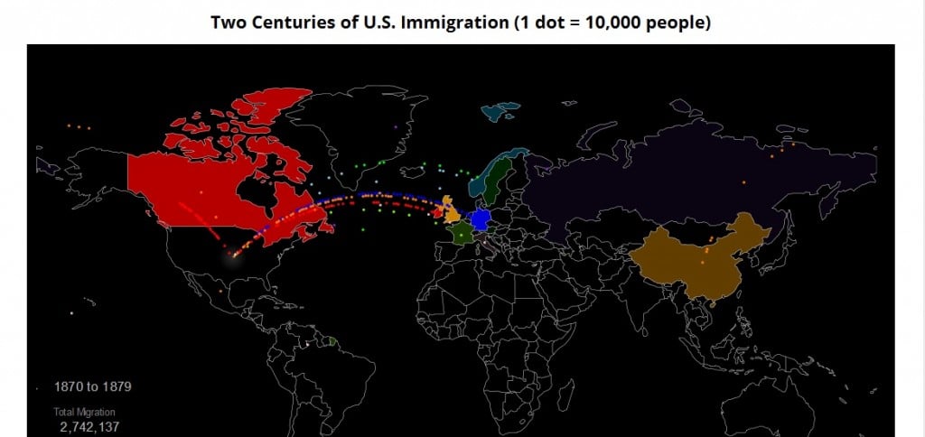 immigration map