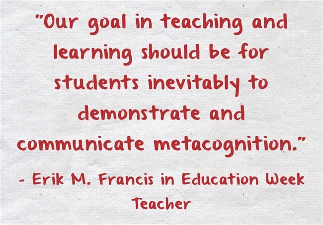 “Student Metacognition ‘Needs to be Purposely Developed'” | Larry ...