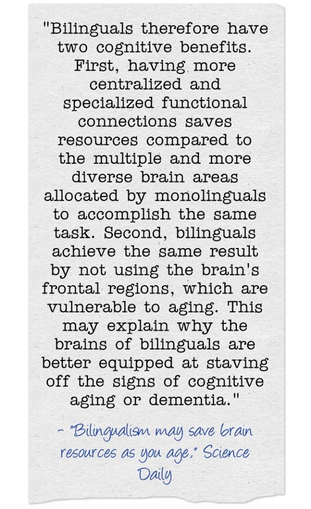 Yet Another Study Finds Advantages To Being Bilingual