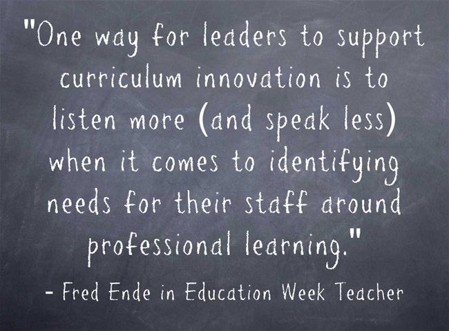 “Leaders can Support Innovation By ‘Listening More & Speaking Less ...