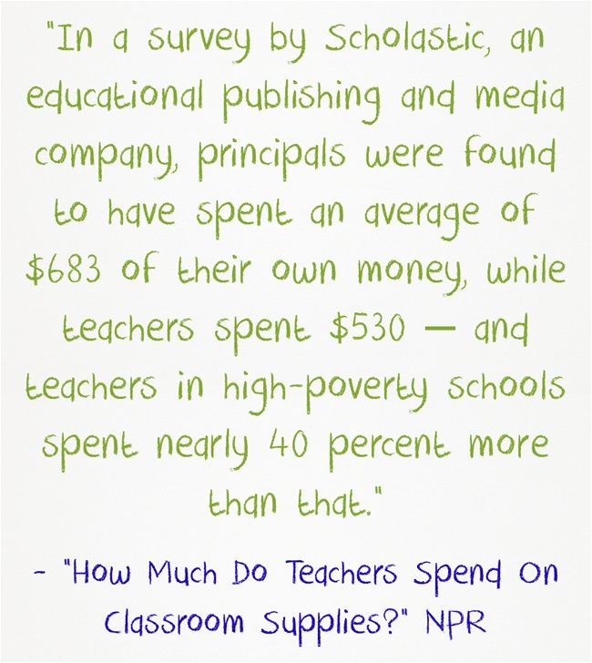 Why teachers spend so much of their own money on students