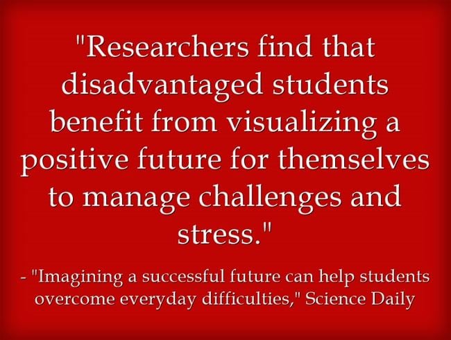 Study Finds That Encouraging Students To Visualize Themselves As Successful Helps Them Overcome Challenges