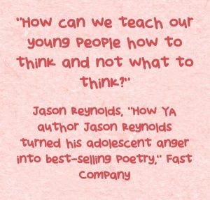 Question Of The Day From Jason Reynolds About Thinking 