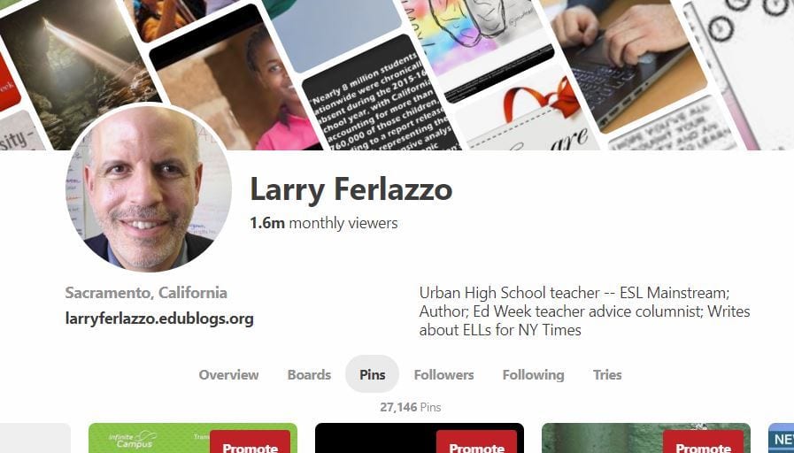 Pins Of The Week | Larry Ferlazzo’s Websites of the Day…