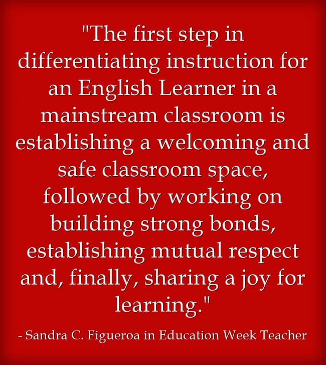 “Differentiate for ELLs by ‘Establishing a Welcoming and Safe Classroom ...