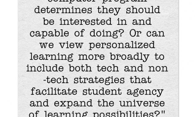 A Look Back: “ASCD Educational Leadership Publishes My Article On Personalized Learning”