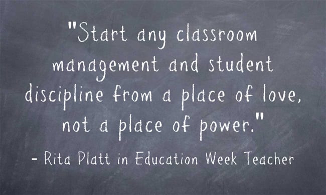 ‘Start Classroom Management From a Place of Love, Not a Place of Power ...