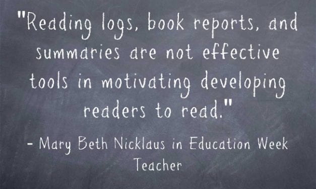 “‘Reading Logs’ Can ‘Kill Students’ Love of Reading'”