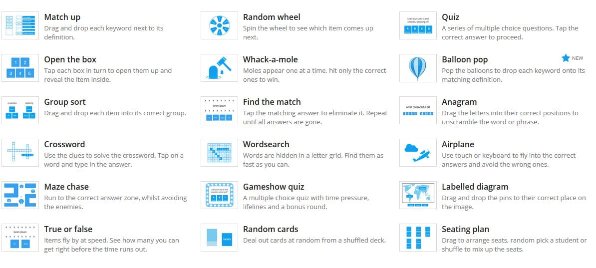 Wordwall template image quiz 