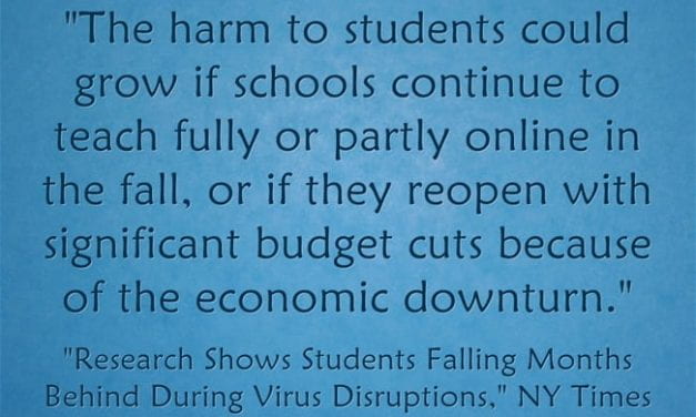 A Look Back: I’m Not Convinced That Student Learning Losses This Year Are Traumatic, But They Will Be Bad If We’re Online Next Year