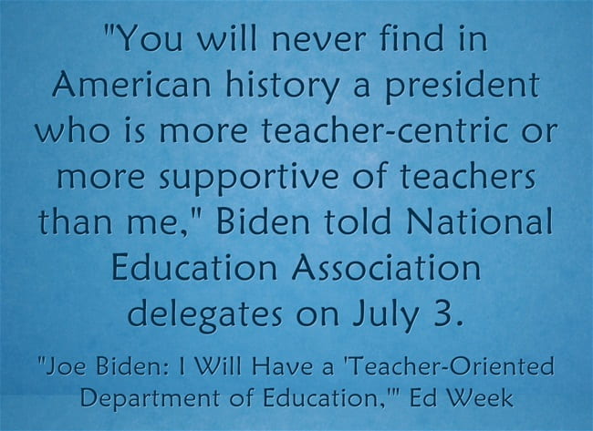 Biden Tells Teachers’ Union “Education Should Be Put More In The Hands ...