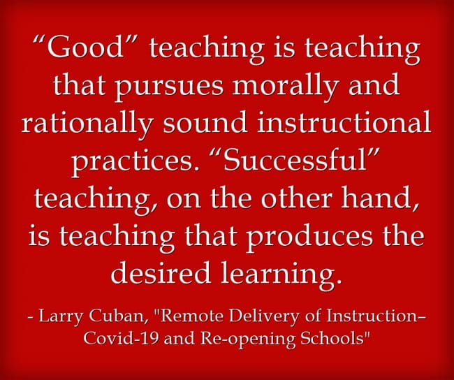 The Difference Between “Good” Teaching & “Successful” Teaching – And ...