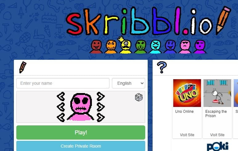 Playing Skribbl.io!