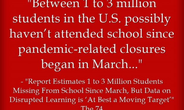 Depressing Statistic Of The Day: A Lot of Our Students Have Disappeared Since Last Spring