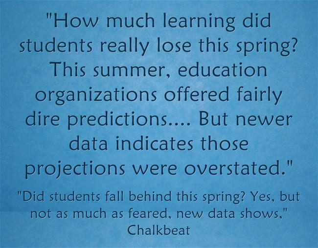 New Data Suggests That Most Students Weren’t Hurt Badly By Spring ...