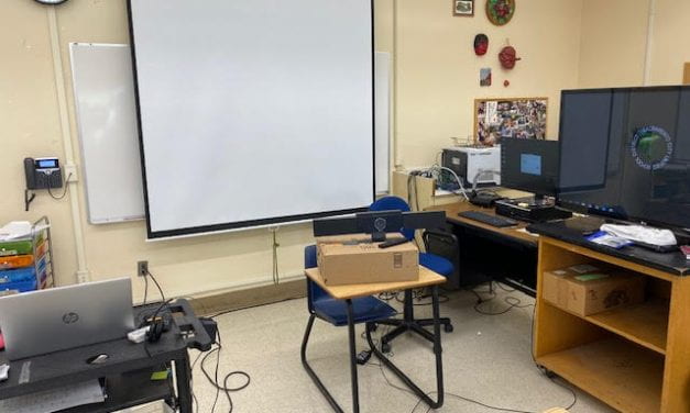 Images: My Classroom For The First Day Of Hybrid Teaching Tomorrow Looks Different Than It Looked Eighteen Months Ago
