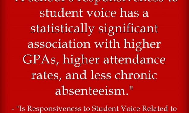 A Look Back: New Research Shows That “Student Voice” Matters