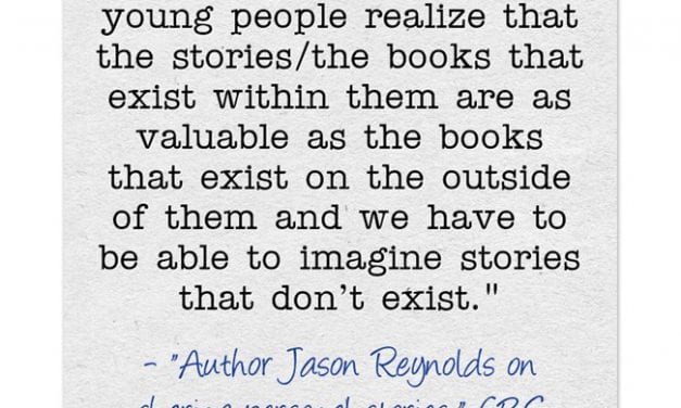 Video: “Author Jason Reynolds on sharing personal stories”