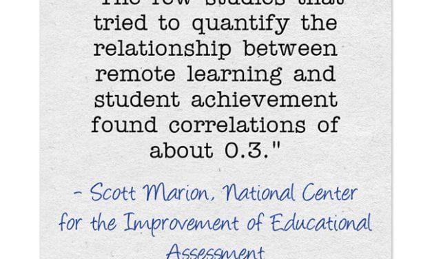 A Look Back: Yes, Our Students Are Experiencing Learning Challenges &, No, Their Primary Cause Was Not Distance Learning