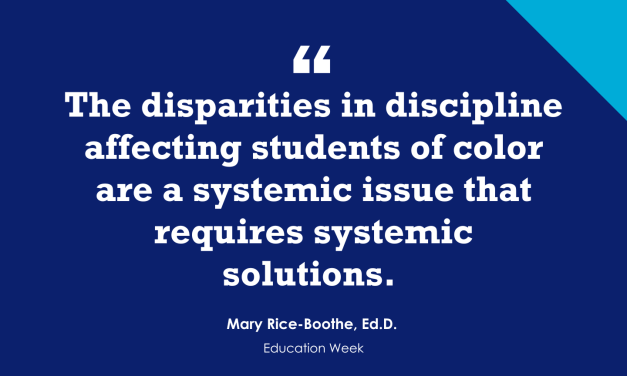“To End Discipline Disparities Affecting Students of Color, Challenge the Status Quo”