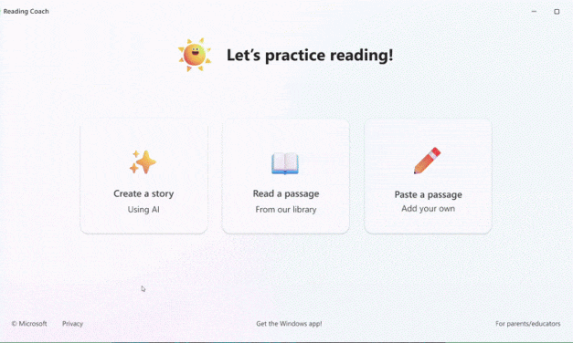 I’ve Never Used Microsoft Reading Coach, But Now That They’ve Made It Free & Added AI, I’ll Probably Give It A Try