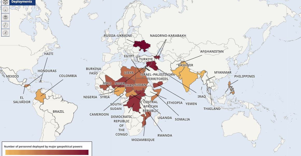 Interactive Map Showing Conflicts Around The World