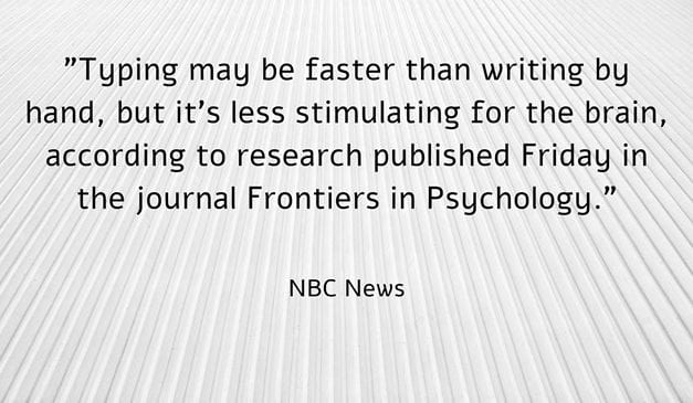 Another Study Finds That Handwriting Beats Typing When It Comes To Learning