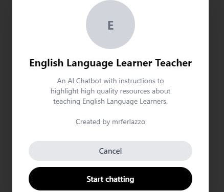 I Created Another Chatbot For ELL Teachers & It Seems To Be Relatively Decent?