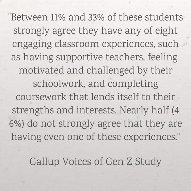 Gallup Poll Finds K-12 Students Not Very Engaged In School