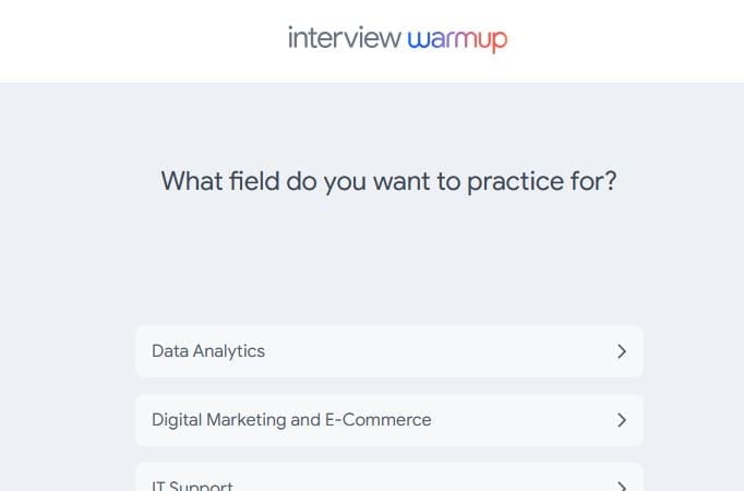 “Interview Warm-Up” From Google MAY Help Students Prepare For Job…Interviews