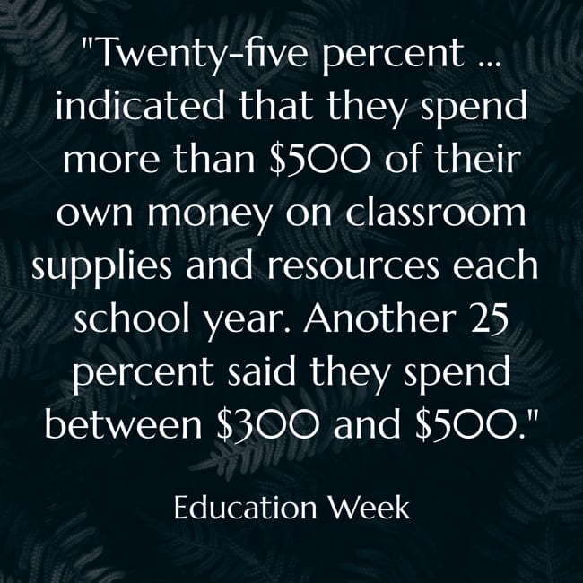 In No Surprise, Another Survey Shows We Teachers Spend A Lot Of Our Money On Students – It’s Past Time For Foundations To Fund A Related Experiment