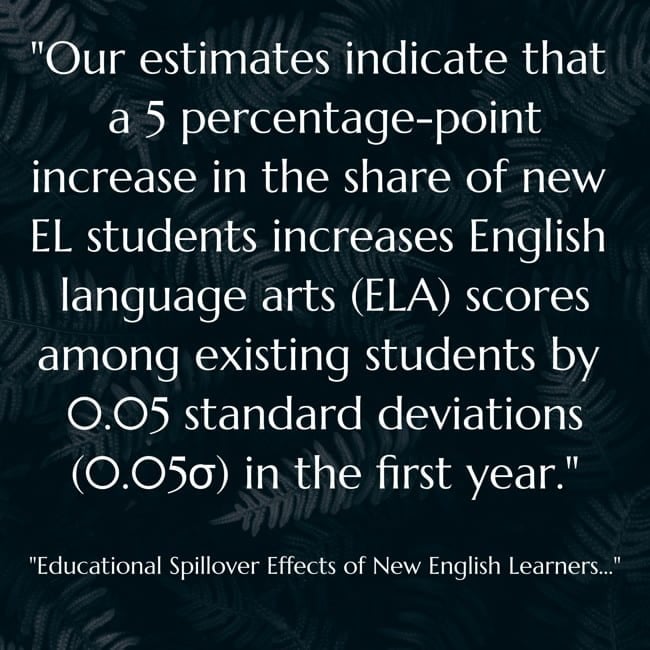 New Research Reinforces Previous Findings: The Presence Of ELLs Can Assist All people