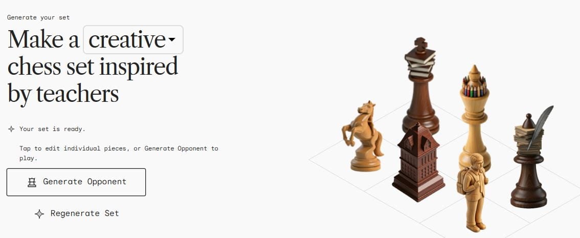 Google Continues Its Creation Of Cute, Though Hardly Worth Destroying The Planet, AI Tools By Letting You Create Unique Chess Sets