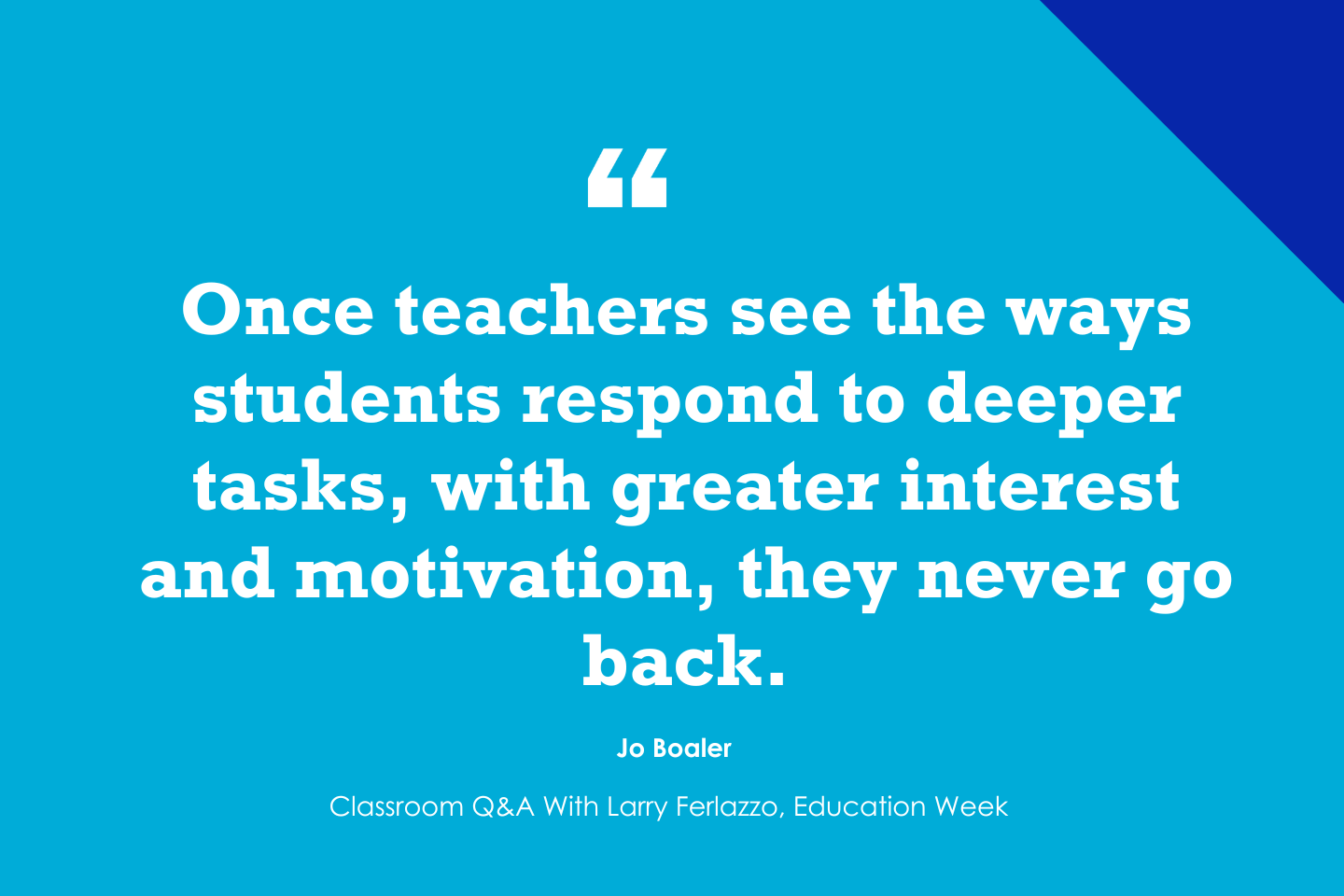 “Teachers Do Their Best Work When Focusing on ‘Big Ideas’”