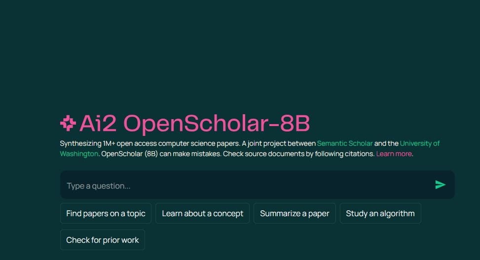 I Think “Open Scholar” Is A Good Example Of AI Helping Educators