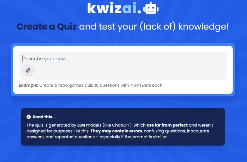 “Kwizai” Looks Like A Decent Way To Create & Play Kahoot/Quizizz-Like Games